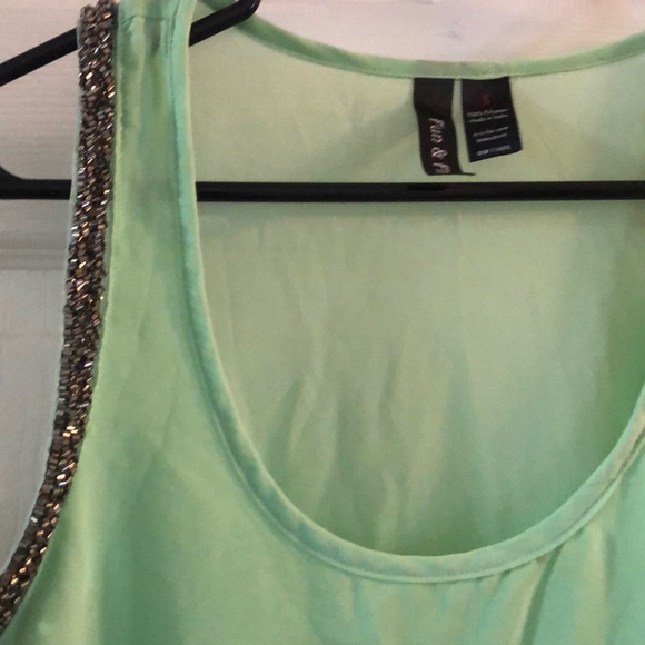 Beaded chiffon tank - Picture 4 of 5